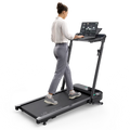Woman using the UREVO FoldiMix 5L Smart Treadmill