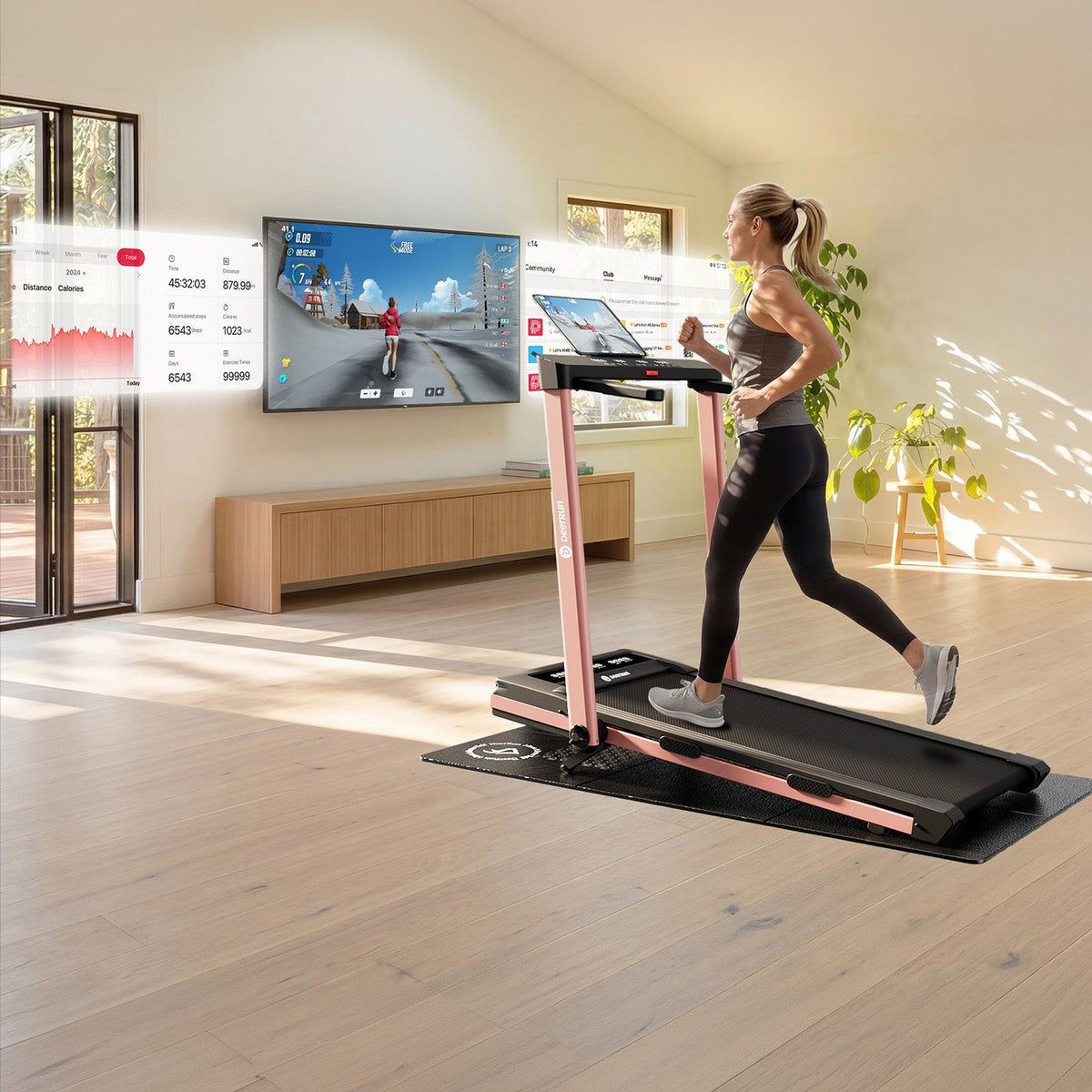 DeerRun Z10 Pro Muse Type treadmill pink - image 6